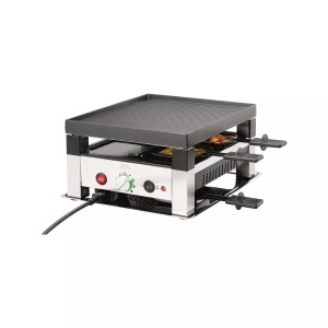 Solis, SOLIS 7910 5 in 1 - Tischgrill (Schwarz/Edelstahl), Solis 5 in 1 Table Grill for 4 Edelstahl