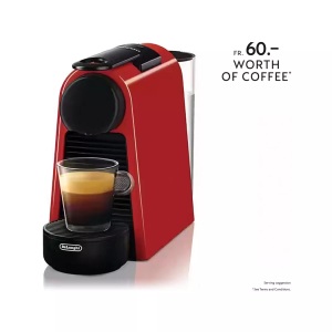 Nespresso, Nespresso Essenza Mini Kapselmaschine, De'Longhi Nespresso? Essenza Mini EN85.R rot