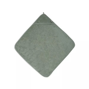Jollein, jollein Kapuzenbadetuch Frottee ash green 75 x 75 cm, Jollein Badetuch »Terry«, (1 St.)