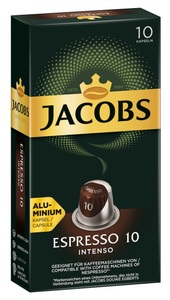 JACOBS, Jacobs Espresso 10 Intenso 10C - Kaffeekapseln, Jacobs Espresso 10 Intenso Kaffeekapseln 10 Stück à 5.2 g