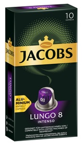 JACOBS, Jacobs Lungo 8 Intenso 10C - Kaffeekapseln, Jacobs Lungo 8 Intenso Kaffeekapseln 10 Stück à 5.2 g
