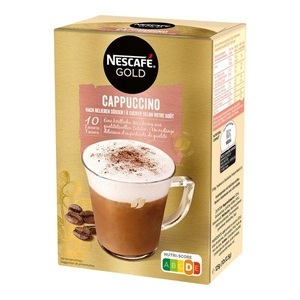 Nescafé, Nescafé Cappucino Instantkaffee ungesüsst 10 Beutel, Nescafé Cappucino Instantkaffee ungesüsst 10 Beutel