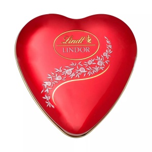 Lindt, Lindt Lindor kleines Herz Milchschokolade 62g, Lindt Lindor Herzdose