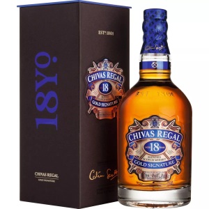 Chivas Brothers Ltd., Chivas Regal 18 Jahre Gold Signature Blended Scotch Whisky 70 cl / 40, 18 Years Blended Scotch Whisky, Spirituosen, 70 cl