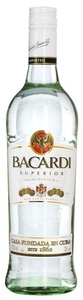Bacardi-Martini AG, BACARDI Carta Blanca Rum 70 cl / 37.5 % Puerto Rico, Superior, Spirituosen, 70 cl