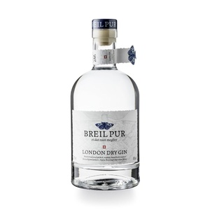 Destillaria Candinas, BREIL PUR London Dry Gin 70 cl / 45 % Schweiz, London Dry Gin, Spirituosen, 70 cl