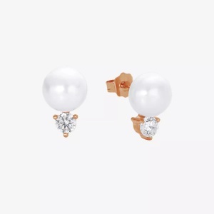 AMOR, Amor Ohrstecker ONE Size, Amor - Ohrstecker, One Size, Roségold