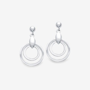 AMOR, Amor Ohrhänger ONE Size, Amor - Ohrhänger, One Size, Silber