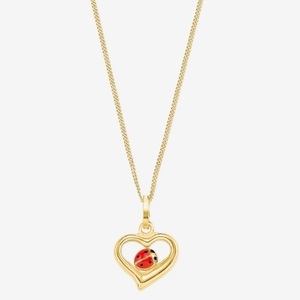 AMOR, Amor Halskette mit Anhänger 38cm, Amor - Halskette mit Anhänger, 38cm, Gelbgold