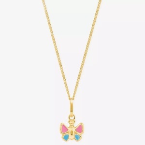 AMOR, Amor Halskette mit Anhänger 38cm, Amor - Halskette mit Anhänger, 38cm, Gelbgold