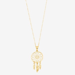 AMOR, Amor Halskette mit Anhänger 42cm, Amor - Halskette mit Anhänger, 42cm, Gelbgold