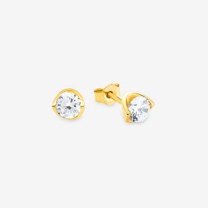 AMOR, Amor Ohrstecker ONE Size, Amor - Ohrstecker, One Size, Gelbgold