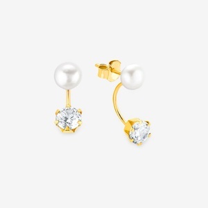AMOR, Amor Ohrstecker ONE Size, Amor - Ohrstecker, One Size, Gelbgold