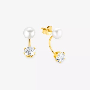 AMOR, Amor Ohrstecker ONE Size, Amor - Ohrstecker, One Size, Gelbgold