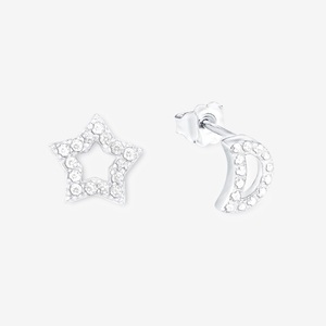 AMOR, Amor Ohrstecker ONE Size, Amor - Ohrstecker, One Size, Silber