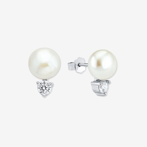 AMOR, Amor Ohrstecker ONE Size, Amor - Ohrstecker, One Size, Silber