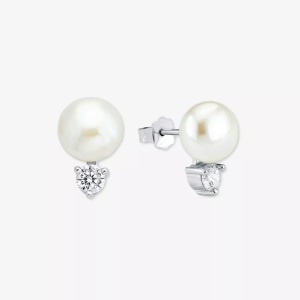 AMOR, Amor Ohrstecker ONE Size, Amor - Ohrstecker, One Size, Silber