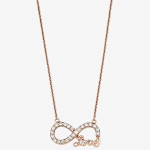 AMOR, Amor Halskette mit Anhänger 45cm, Amor - Halskette mit Anhänger, 45cm, Roségold