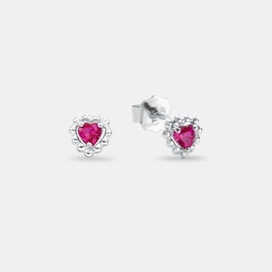 AMOR, S Ohrschmuck Stecker Damen Silber 6mm, Amor - S Ohrschmuck Stecker, 6mm, Silber