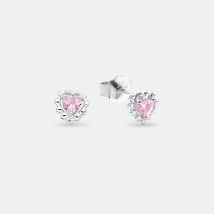 AMOR, S Ohrschmuck Stecker Damen Silber 6mm, Amor - S Ohrschmuck Stecker, 6mm, Silber
