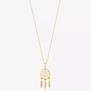 AMOR, Amor Halskette mit Anhänger 42cm, Amor - Halskette mit Anhänger, 42cm, Gelbgold