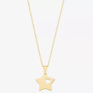 AMOR, Amor Halskette mit Anhänger 42cm, Amor - Halskette mit Anhänger, 42cm, Gelbgold