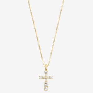 AMOR, Amor Halskette mit Anhänger 42cm, Amor - Halskette mit Anhänger, 42cm, Gelbgold