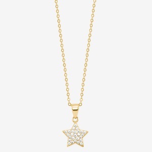AMOR, Amor Halskette mit Anhänger 42cm, Amor - Halskette mit Anhänger, 42cm, Gelbgold