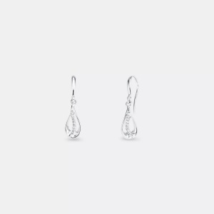 AMOR, Amor S Ohrschmuck Hänger 21mm, Amor - S Ohrschmuck Hänger, 21mm, Silber