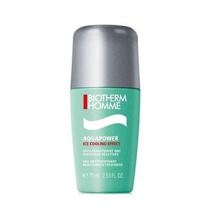 Biotherm Homme, Biotherm Homme Ice Cooling Effect Deodorant Roller 75ml, Biotherm Homme Aquapower Deo Roll-On 48H 75 ml
