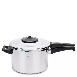 Kuhn Rikon, Kuhn Rikon DUROMATIC® Classic Stielmodell 5L/22cm, Kuhn Rikon - Dampfkochtopf, 22CM/5L, Black