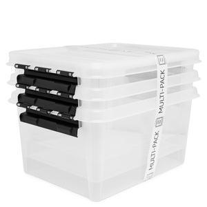SmartStore, SmartStore 3er-Set Box, SmartStore Hobbyboxen mit Deckel | 40 × 30 × 18 cm | 14 l | 3 Stück