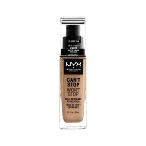 NYX Professional Makeup, NYX Professional Makeup Nr. 12 - Classic Tan Can't Stop Won't Stop 24-Hour Foundation 30ml, NYX Professional Makeup NYX Professional Makeup Can't Stop Won't Stop 24-Hour foundation 30.0 ml