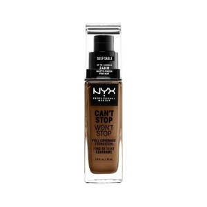 NYX Professional Makeup, NYX Professional Makeup Nr. 18 - Deep Sable Can't Stop Won't Stop 24-Hour Foundation 30ml, NYX Professional Makeup Can't Stop Won't Stop Make-up/Foundation 1ST