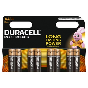 Duracell, Duracell Alkaline-Batterien, 8 Stück Aa(Lr6), Duracell Batterie Plus Power MN1500 AA 8 Stück