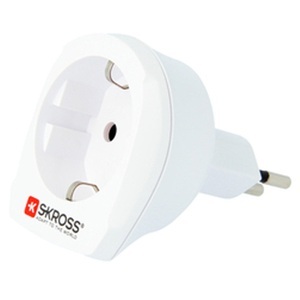Skross, Skross Single Travel Adapter Eu-Ch White - (Weiss), Skross Adapter Europa-Schweiz