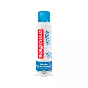Borotalco, Borotalco Invisible Fresh: Gegen gelbe und weiße Flecken 150ml, Borotalco Deo Active Spray Meersalz 150 ml