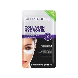 Skin Republic, Skin republic Collagen Under Eye Patch, 3 Stück 3 Stück, SKIN REPUBLIC Collagen Under Eye Patch (3 Paar)