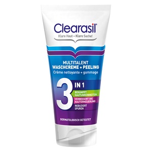 Clearasil, Clearasil Multitalent Waschcreme & Peeling 150ml, Clearasil Multitalent Waschcreme + Peeling 3in1 (150ml)