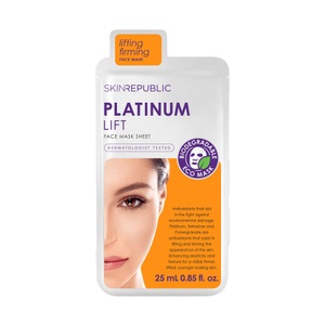 Skin Republic, Skin republic Platinum Lift Face Mask Sheet 1Stück, Skin Republic Platinum Lift Face Mask 25 ml