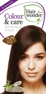Hairwonder, Hairwonder Hairwonder Colour & Color Mocha Brown 4.03 100ml, Henna Hairwonder Colour & Care 4.03 Mokkabraun