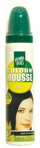 Hennaplus, Hennaplus Colour Mousse Black 1 75ml, HENNA PLUS Colour Mousse 1 Schwarz (75ml)