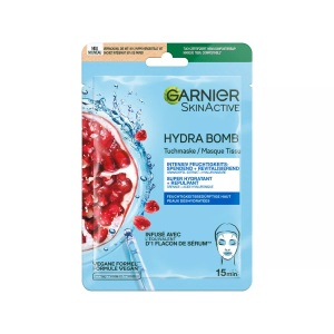 GARNIER SkinActive, GARNIER SkinActive Hydra Bomb Tuchmaske Granatapfel (28g), GARNIER Hydra Bomb Tuchmaske Granatapfel (1 Stk)
