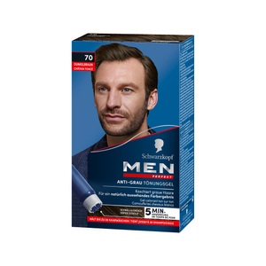 Schwarzkopf, Men Perfect Haartönung 70 Natur Dunkelbraun, Schwarzkopf MEN PERFECT Tönung 70 Natur Dunkelbraun (1 Stk)