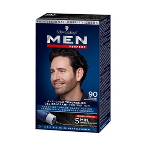 Schwarzkopf, Men Perfect Haartönung 90 Natur Schwarz, Schwarzkopf MEN PERFECT Tönung 90 Natur schwarz (1 Stk)