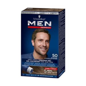 Schwarzkopf, Men Perfect Haartönung 50 Natur Hellbraun, Men Perfect Haartönung 50 Natur Hellbraun