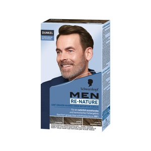 RENATURE, Re-pigmentierung Männer Dunkel Unisex Dunkelbraun bis Schwarz 150 ml, Schwarzkopf Men Perfect Re-Nature Dunkel (150ml)