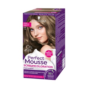 Schwarzkopf, Perfect Mousse Haartönung Nude Blond 8, Perfect Mousse Haartönung Nude Blond 8