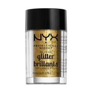 NYX Professional Makeup, NYX Professional Makeup Gold Face & Body Glitter Lidschatten 2.5 g, NYX Professional Makeup Face & Body Glitter Glitter Brillants 1ST