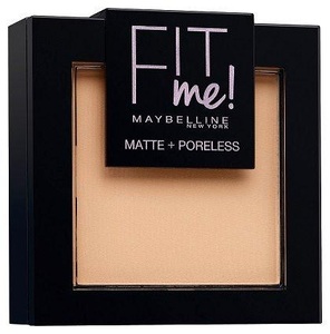 Gemey Maybelline, Maybelline Nr. 120 - Classic Ivory Fit Me Matte + Poreless Powder Puder 9g, Maybelline Fit me! Makeup-Puder